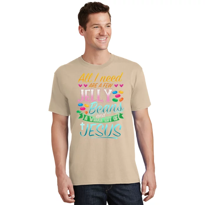 Fun Christian Jelly Bean Candy Lover Easter Jesus Saying T-Shirt