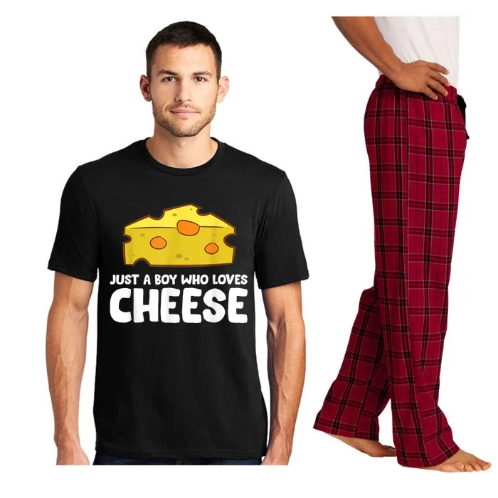 Funny Cheese Just A Boy Who Loves Cheese Pajama Set