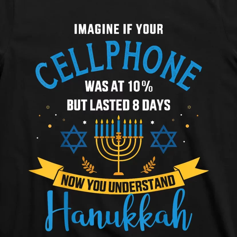 Funny Cellphone Jewish Hanukkah Chanukah T-Shirt