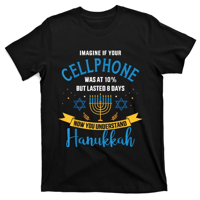 Funny Cellphone Jewish Hanukkah Chanukah T-Shirt