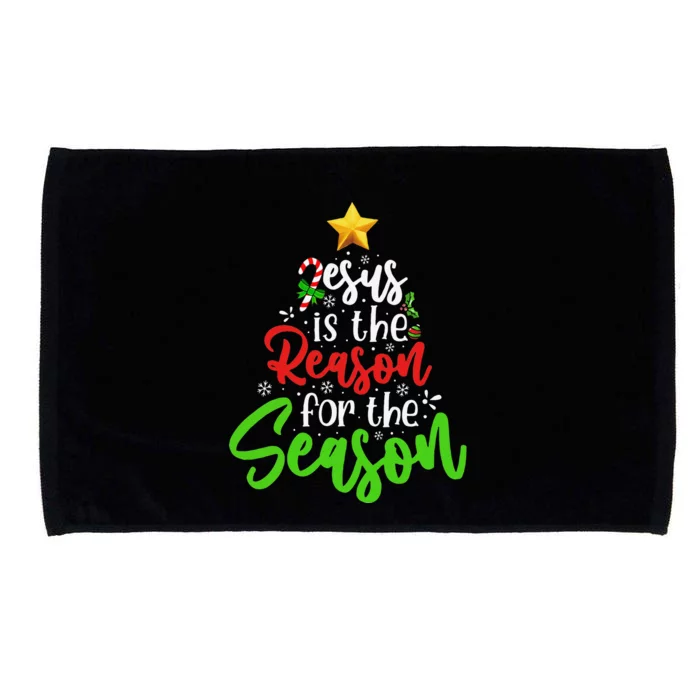 Funny Christian Jesus The Reason Christmas Stocking Stuffer Microfiber Hand Towel