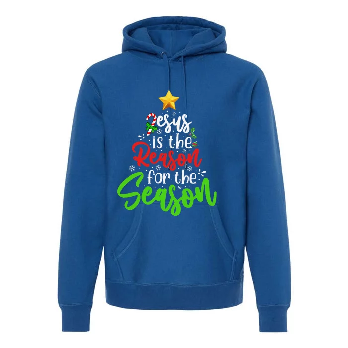 Funny Christian Jesus The Reason Christmas Stocking Stuffer Premium Hoodie