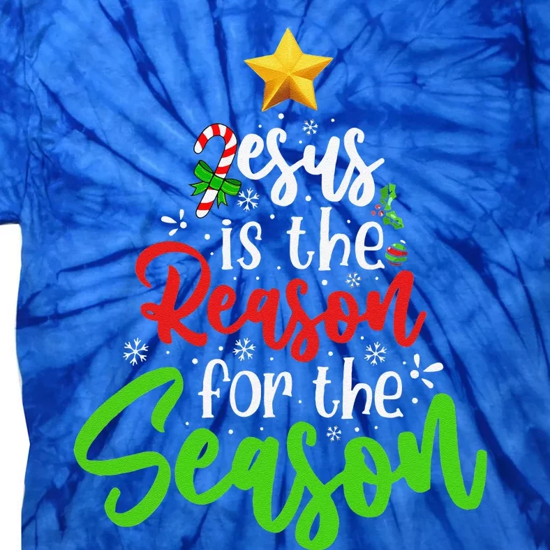 Funny Christian Jesus The Reason Christmas Stocking Stuffer Tie-Dye T-Shirt