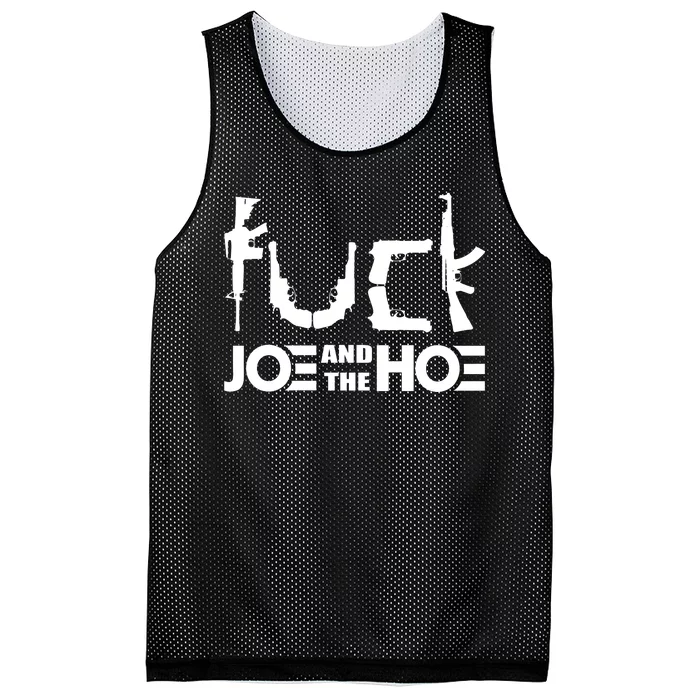 FCK Biden Joe And The Hoe Guns Control Mesh Reversible Basketball Jersey Tank