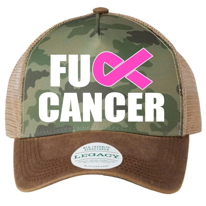 F*ck Breast Cancer Fight Logo Legacy Tie Dye Trucker Hat