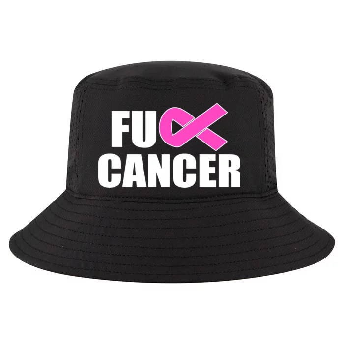 F*ck Breast Cancer Fight Logo Cool Comfort Performance Bucket Hat