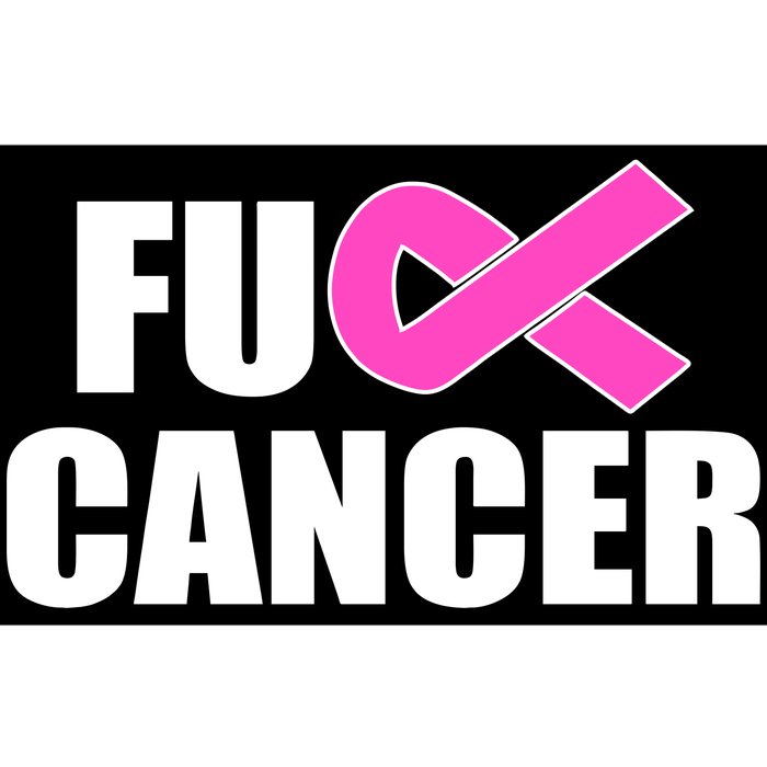 F*ck Breast Cancer Fight Logo Bumper Sticker