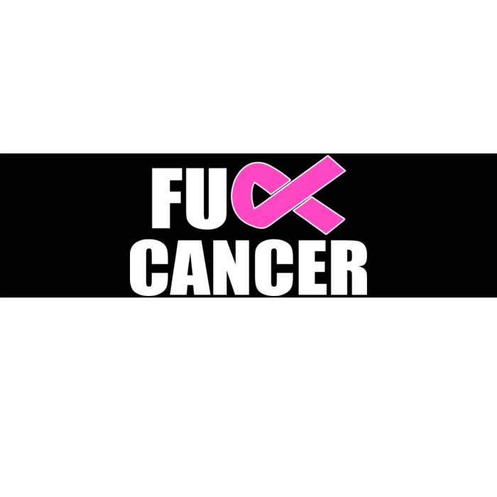 F*ck Breast Cancer Fight Logo Bumper Sticker