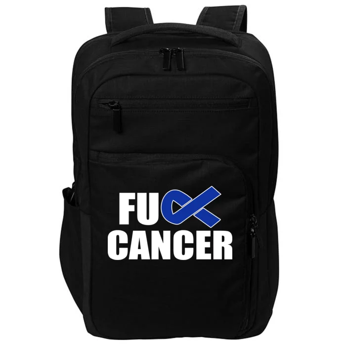 F*ck Colon Cancer Fight Logo Impact Tech Backpack