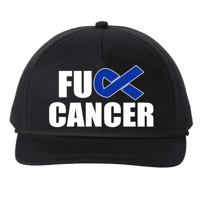 F*ck Colon Cancer Fight Logo Snapback Five-Panel Rope Hat