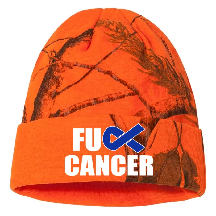 F*ck Colon Cancer Fight Logo Kati - 12in Camo Beanie