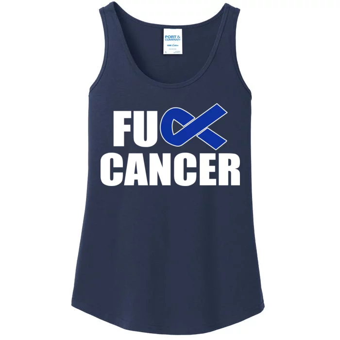 F*ck Colon Cancer Fight Logo Ladies Essential Tank