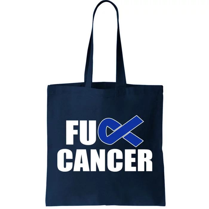 F*ck Colon Cancer Fight Logo Tote Bag