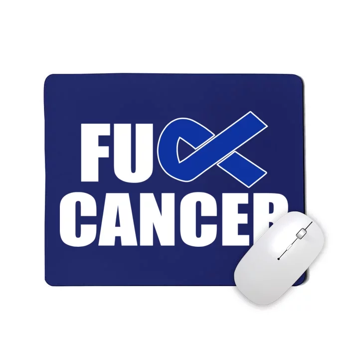 F*ck Colon Cancer Fight Logo Mousepad