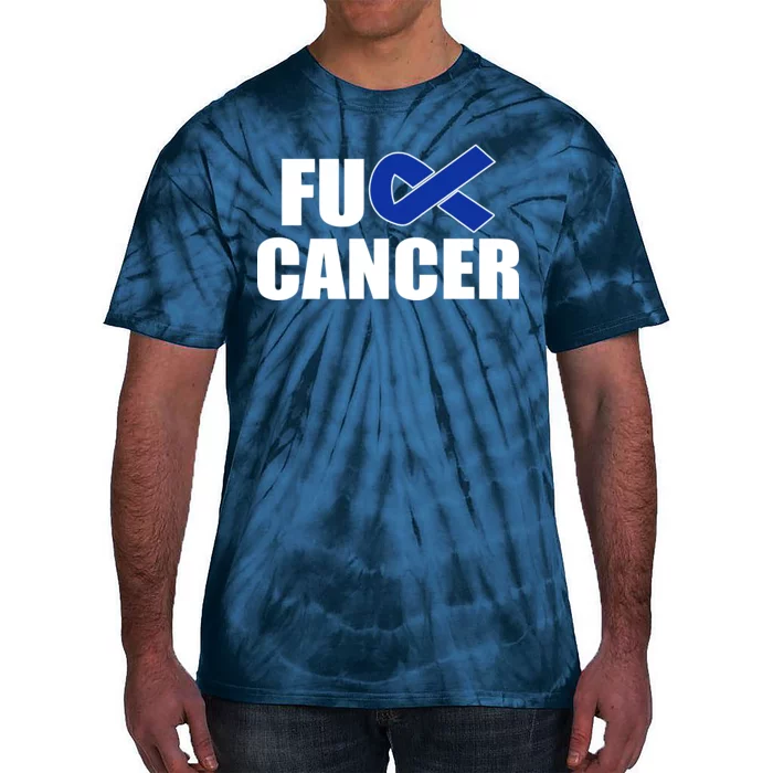 F*ck Colon Cancer Fight Logo Tie-Dye T-Shirt