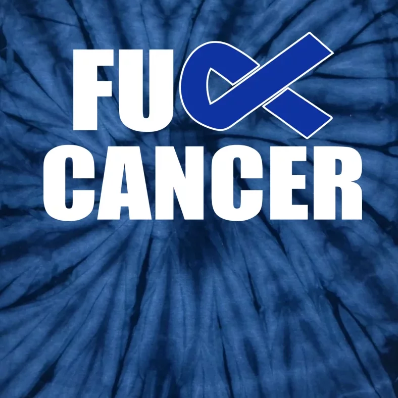 F*ck Colon Cancer Fight Logo Tie-Dye T-Shirt