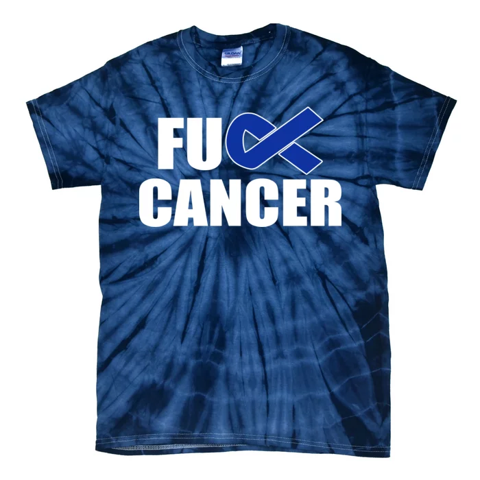 F*ck Colon Cancer Fight Logo Tie-Dye T-Shirt