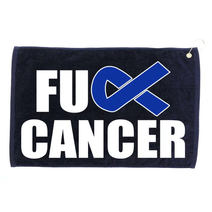 F*ck Colon Cancer Fight Logo Grommeted Golf Towel