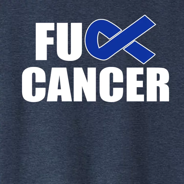 F*ck Colon Cancer Fight Logo Women's Crop Top Tee