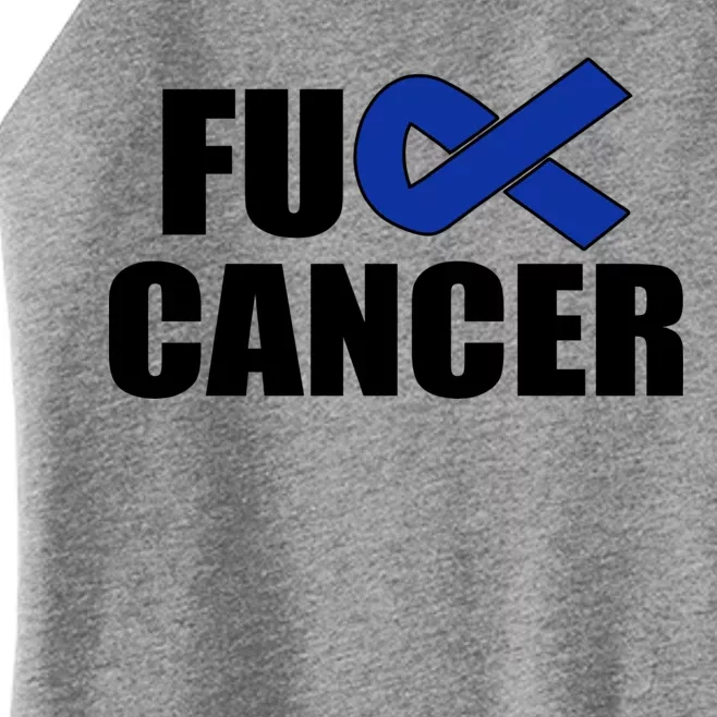 F*ck Colon Cancer Fight Logo Women’s Perfect Tri Rocker Tank