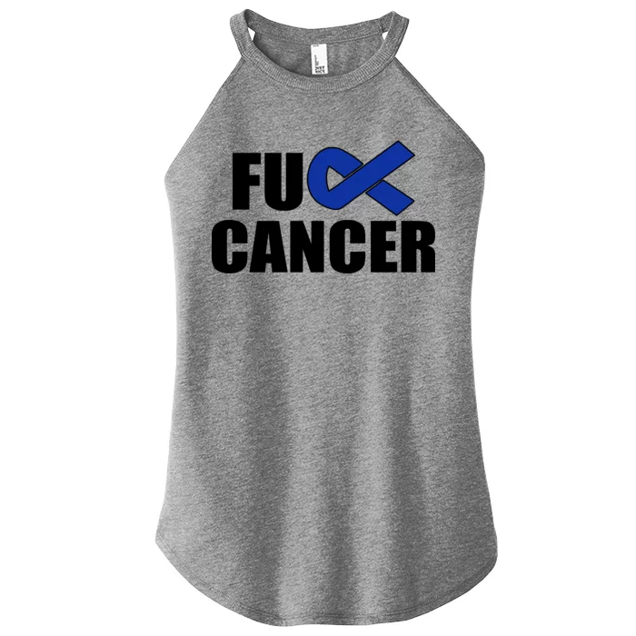 F*ck Colon Cancer Fight Logo Women’s Perfect Tri Rocker Tank