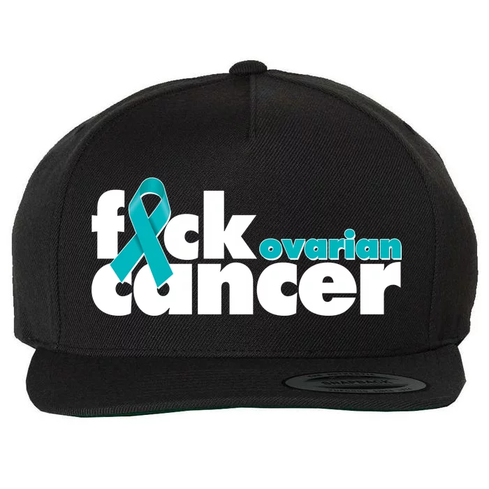 F*ck Ovarian Cancer Wool Snapback Cap