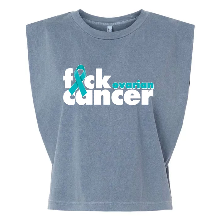 F*ck Ovarian Cancer Garment-Dyed Women's Muscle Tee