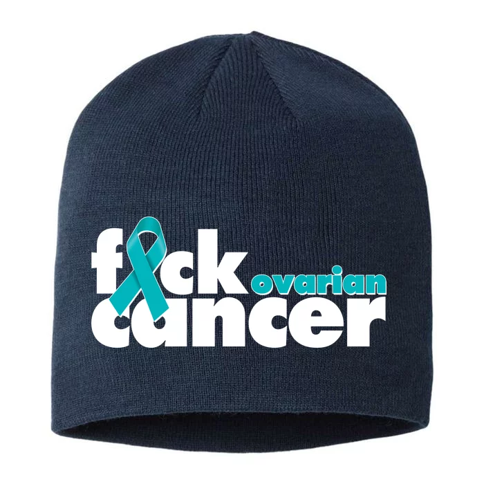 F*ck Ovarian Cancer 8 1/2in Sustainable Knit Beanie