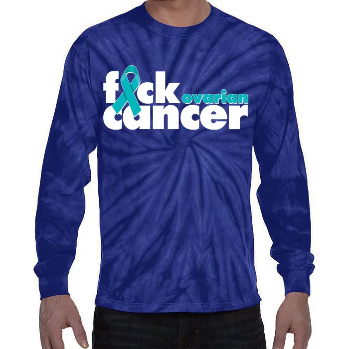 F*ck Ovarian Cancer Tie-Dye Long Sleeve Shirt