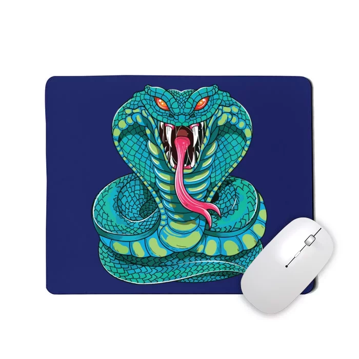 Fanged Cobra King Snake Fast Striking Fangs Bite Mousepad