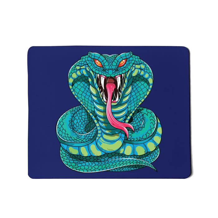 Fanged Cobra King Snake Fast Striking Fangs Bite Mousepad