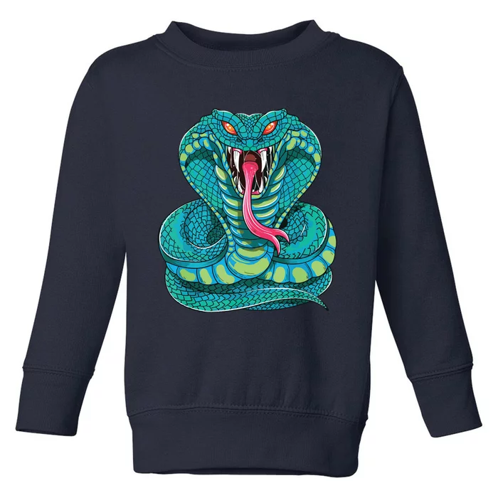 Fanged Cobra King Snake Fast Striking Fangs Bite Toddler Sweatshirt