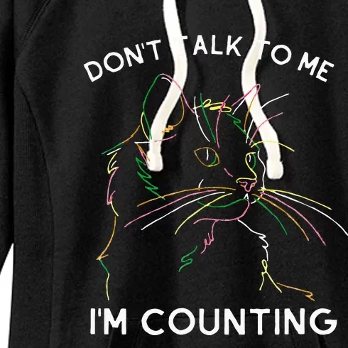 Funny Cat Knits Don Alk O Me I M Counting Women's Fleece Hoodie