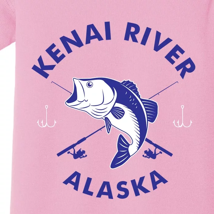 Fishing Club Kenai River Alaska Baby Bodysuit