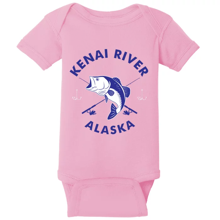 Fishing Club Kenai River Alaska Baby Bodysuit