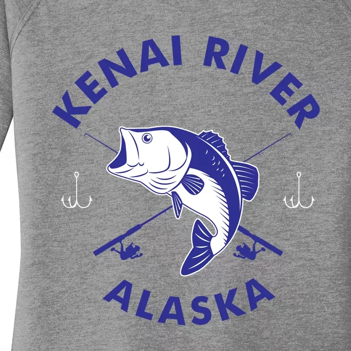 Fishing Club Kenai River Alaska Women's Perfect Tri Tunic Long Sleeve Shirt