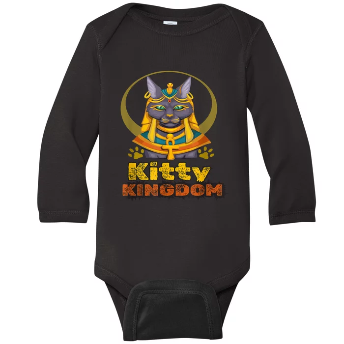 Funny Cute Kitty Kingdom Baby Long Sleeve Bodysuit