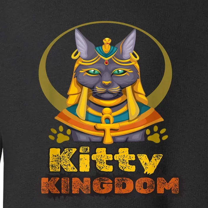 Funny Cute Kitty Kingdom Toddler Sweatshirt