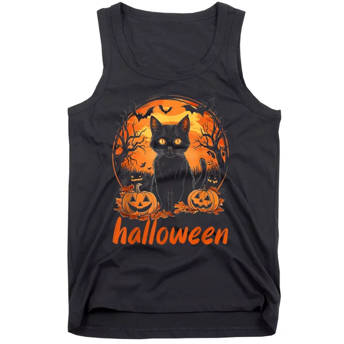 Funny Cat Kitten Lover Halloween Tank Top