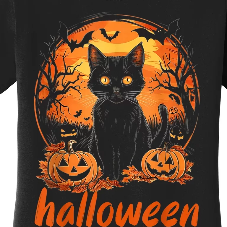 Funny Cat Kitten Lover Halloween Women's T-Shirt