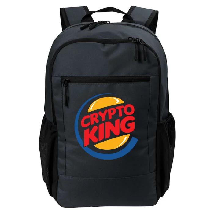 Funny Crypto King Logo Daily Commute Backpack