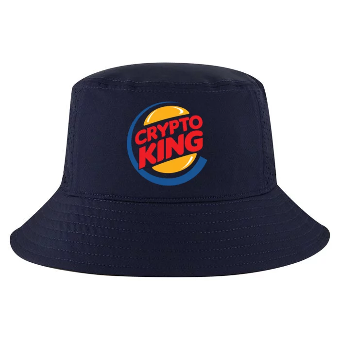 Funny Crypto King Logo Cool Comfort Performance Bucket Hat