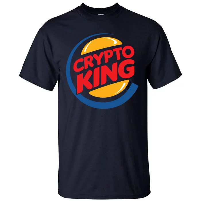 Funny Crypto King Logo Tall T-Shirt