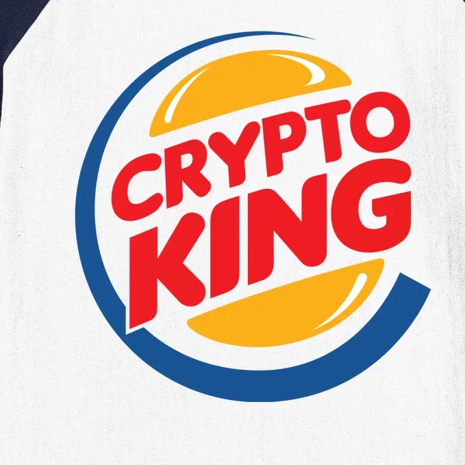 Funny Crypto King Logo Baseball Sleeve Shirt