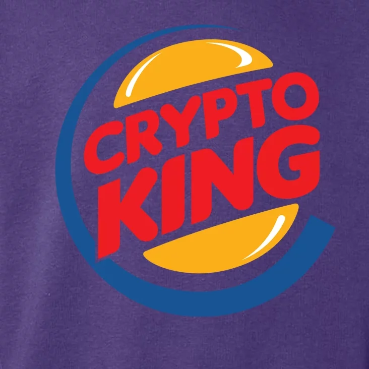 Funny Crypto King Logo Toddler Hoodie