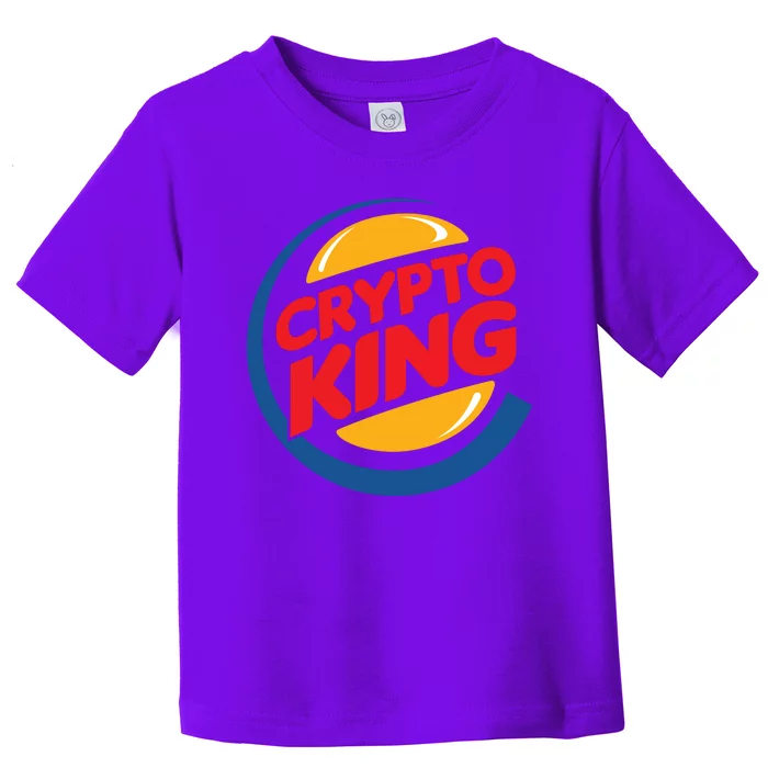 Funny Crypto King Logo Toddler T-Shirt