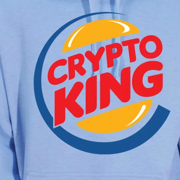 Funny Crypto King Logo Unisex Surf Hoodie