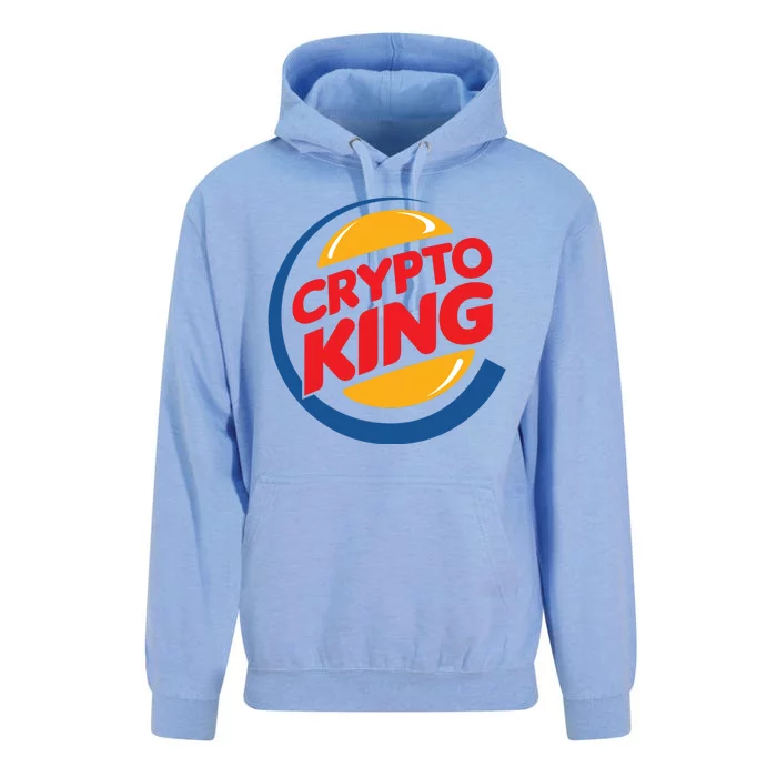 Funny Crypto King Logo Unisex Surf Hoodie