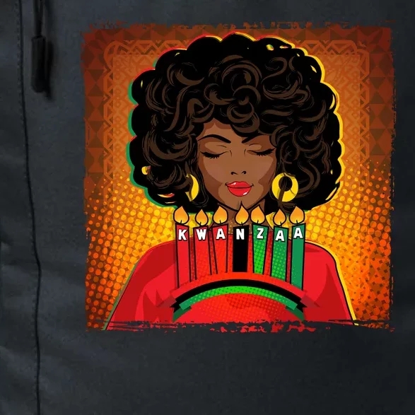 Festive Celebrate Kwanzaa Black African American Woman Daily Commute Backpack