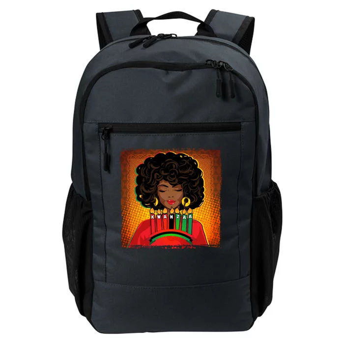 Festive Celebrate Kwanzaa Black African American Woman Daily Commute Backpack